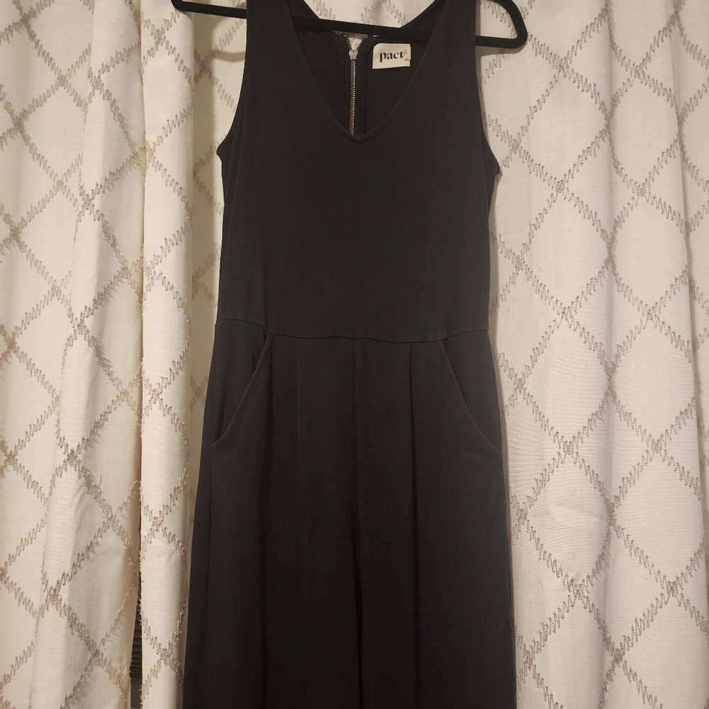 Wide leg v neck lux jumpsuit